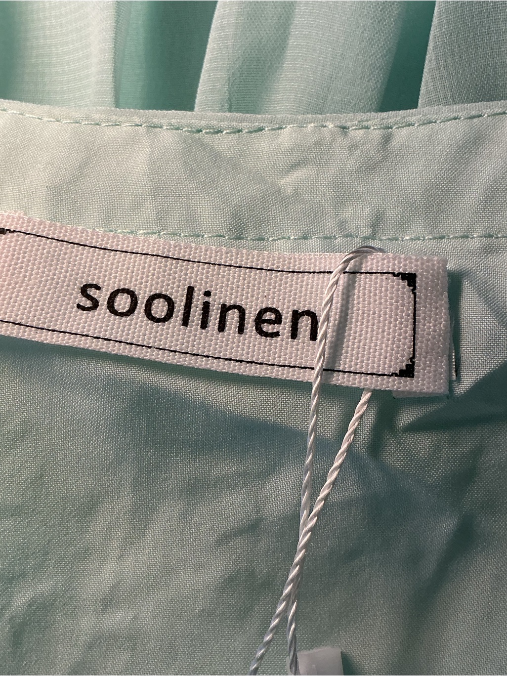 Soolinen Nwt Mint Green Embroidered Midi Dress Xl Sheer Layered Cottagecore — image 3 of 8